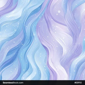 Abstract Pink And Blue Waves Seamless Pattern