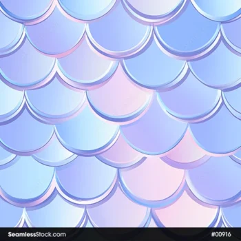 Purple And Pink Mermaid Scales Seamless Pattern