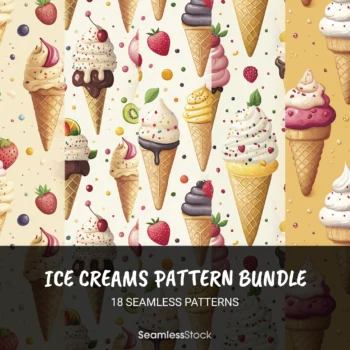 Ice Creams Pattern Bundle