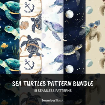 Sea Turtles Pattern Bundle
