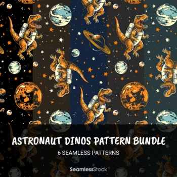Astronaut Dinos Pattern Bundle