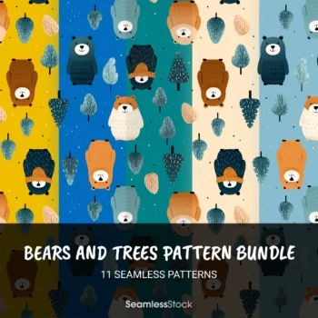 Cute Little Bears Pattern Bundle