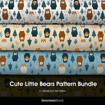 Cute Little Bears Pattern Bundle