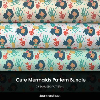 Cute Mermaids Pattern Bundle