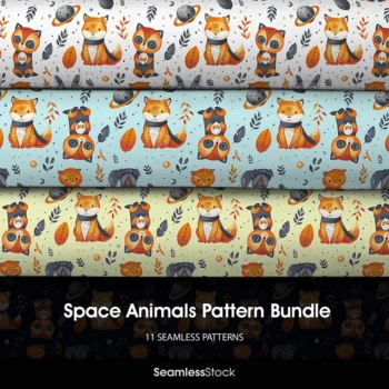 Space Animals Pattern Bundle