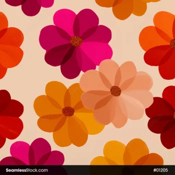 Watercolor Flowers Seamless Pattern