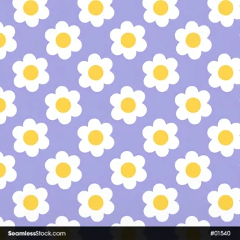 Doodle Flowers Seamless Pattern For Girls