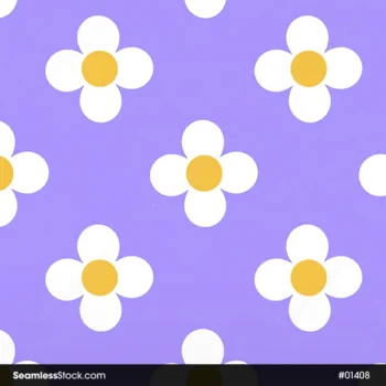 Doodle Flowers Seamless Pattern