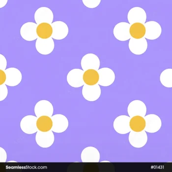 Doodle Flowers Seamless Pattern