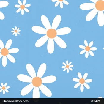 Doodle Flowers Seamless Pattern