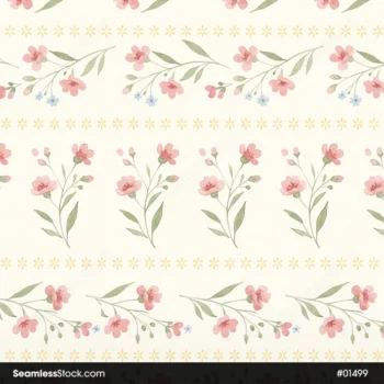 Pastel Flowers Seamless Pattern
