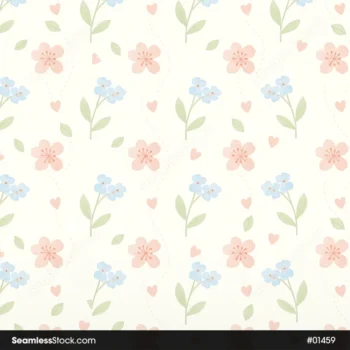 Minimalist Floral Seamless Pattern