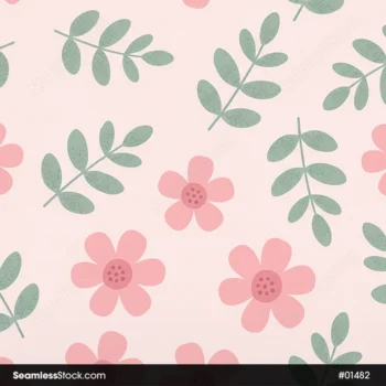 Watercolor Flowers Seamless Pattern