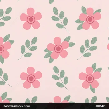 Watercolor Flowers Seamless Pattern For Girls