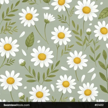 Watercolor Flowers Seamless Pattern